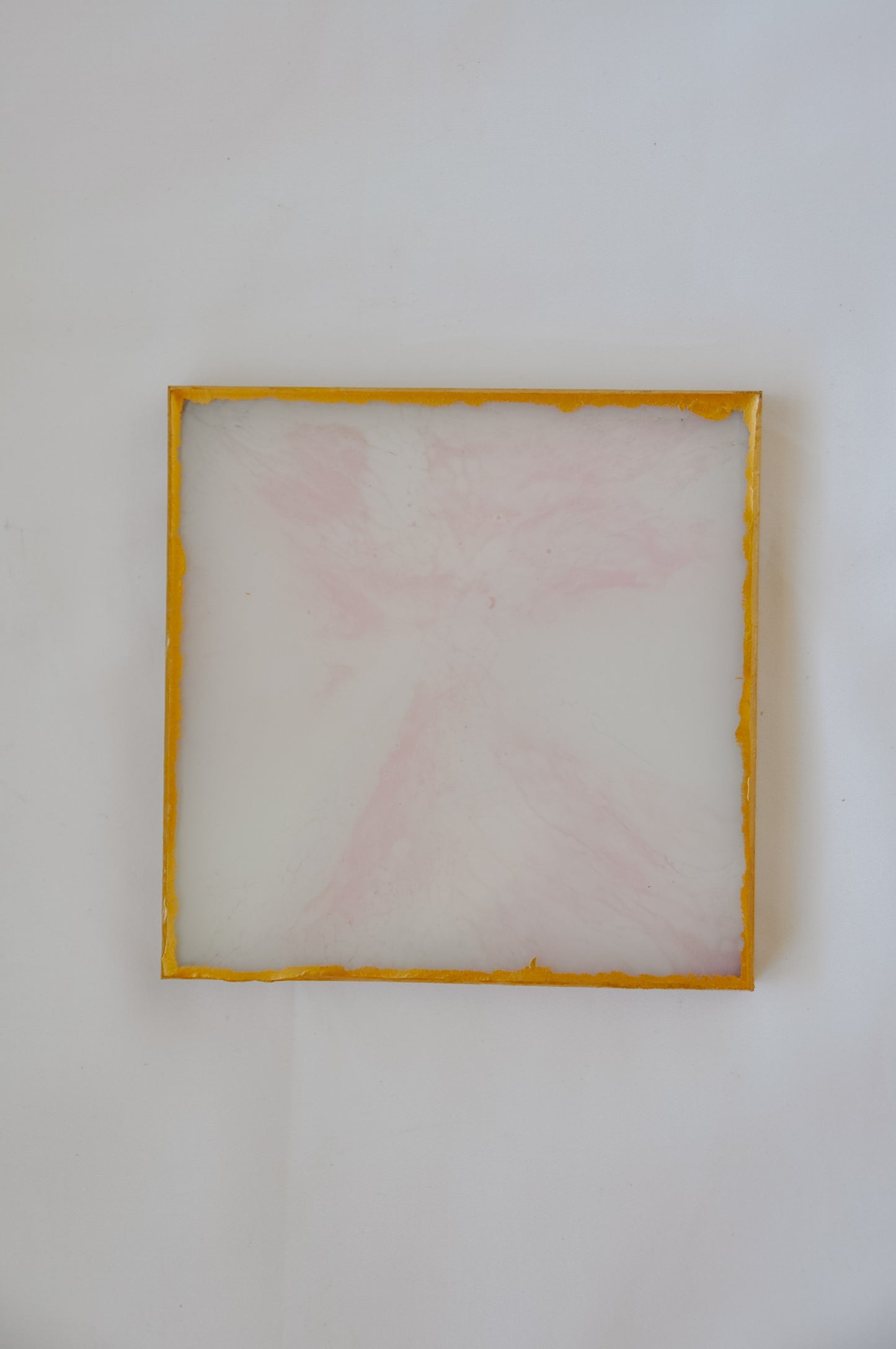 Square Coaster - Pink Marble