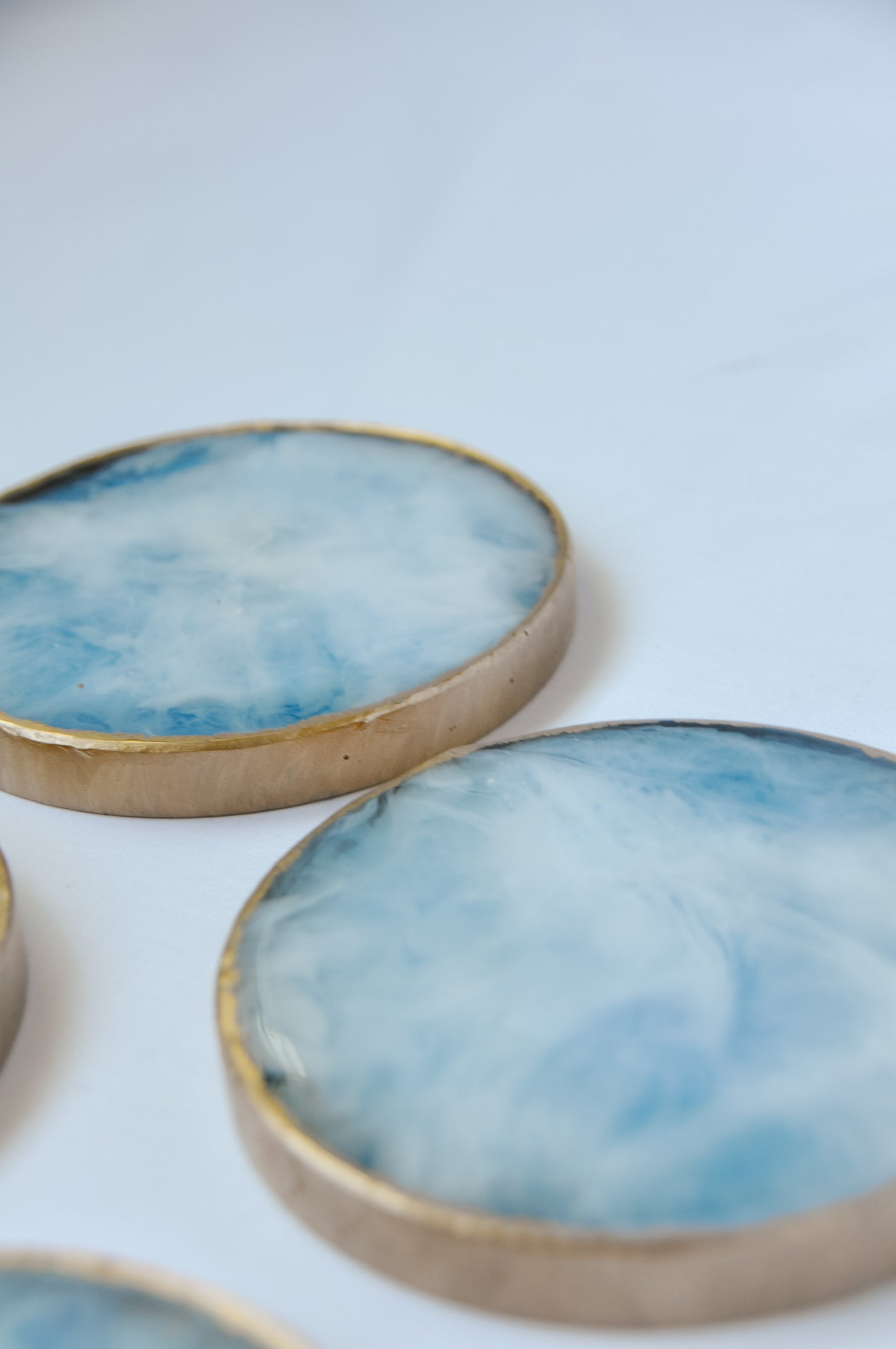 Round Coaster - Blue Marble