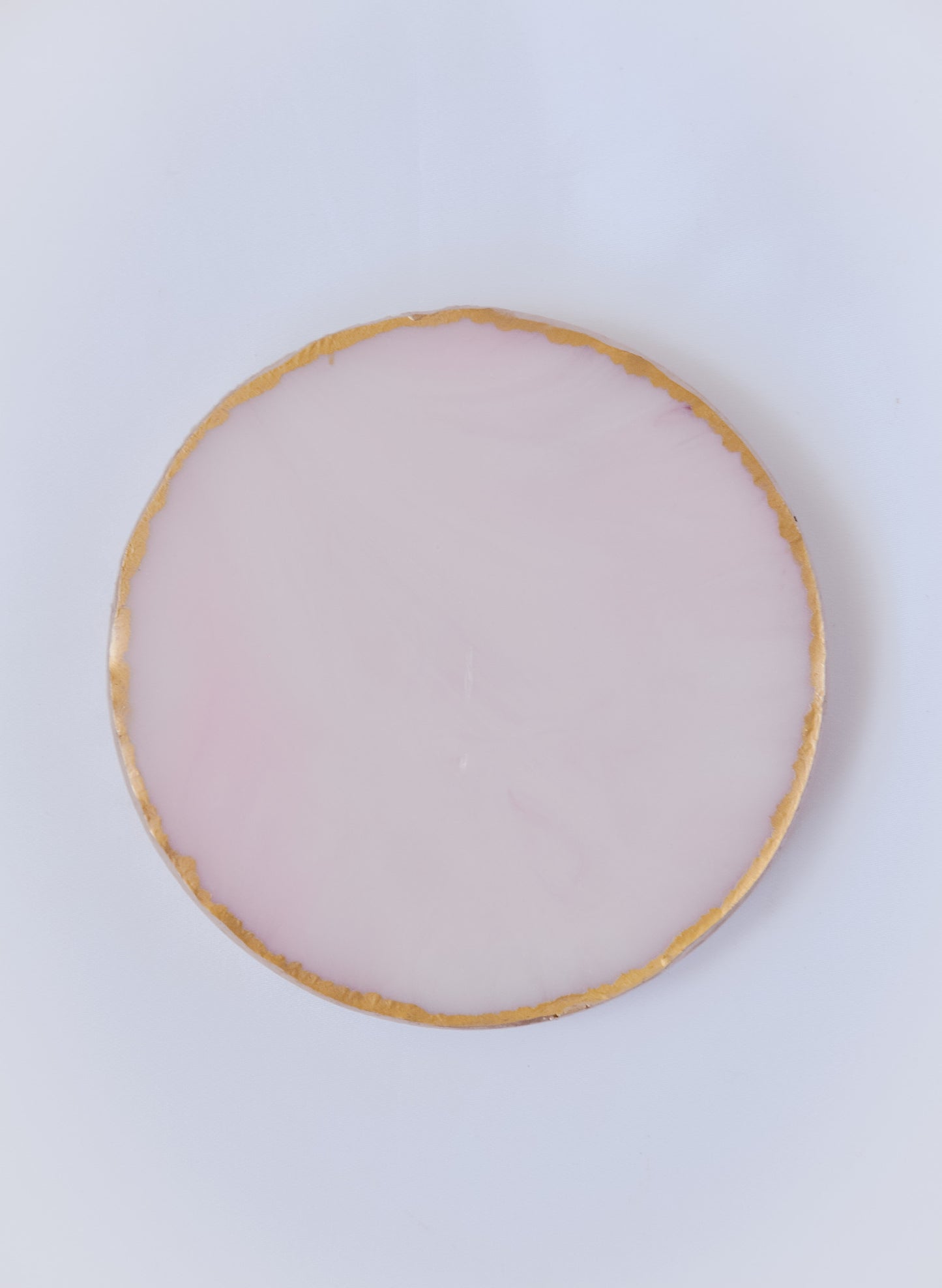 Round Coaster - Pink Marble