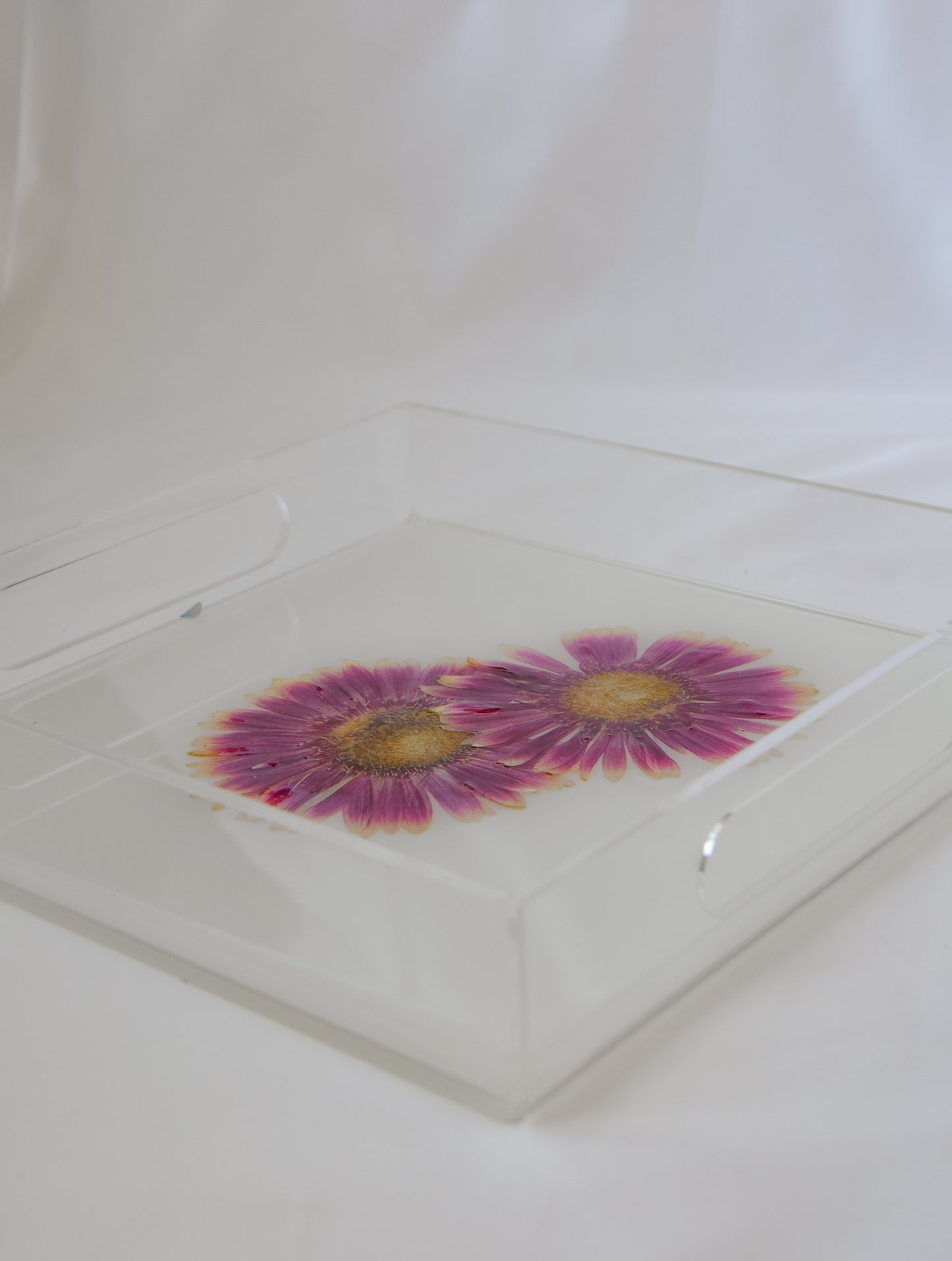 Acrylic Tray - Pressed Peony