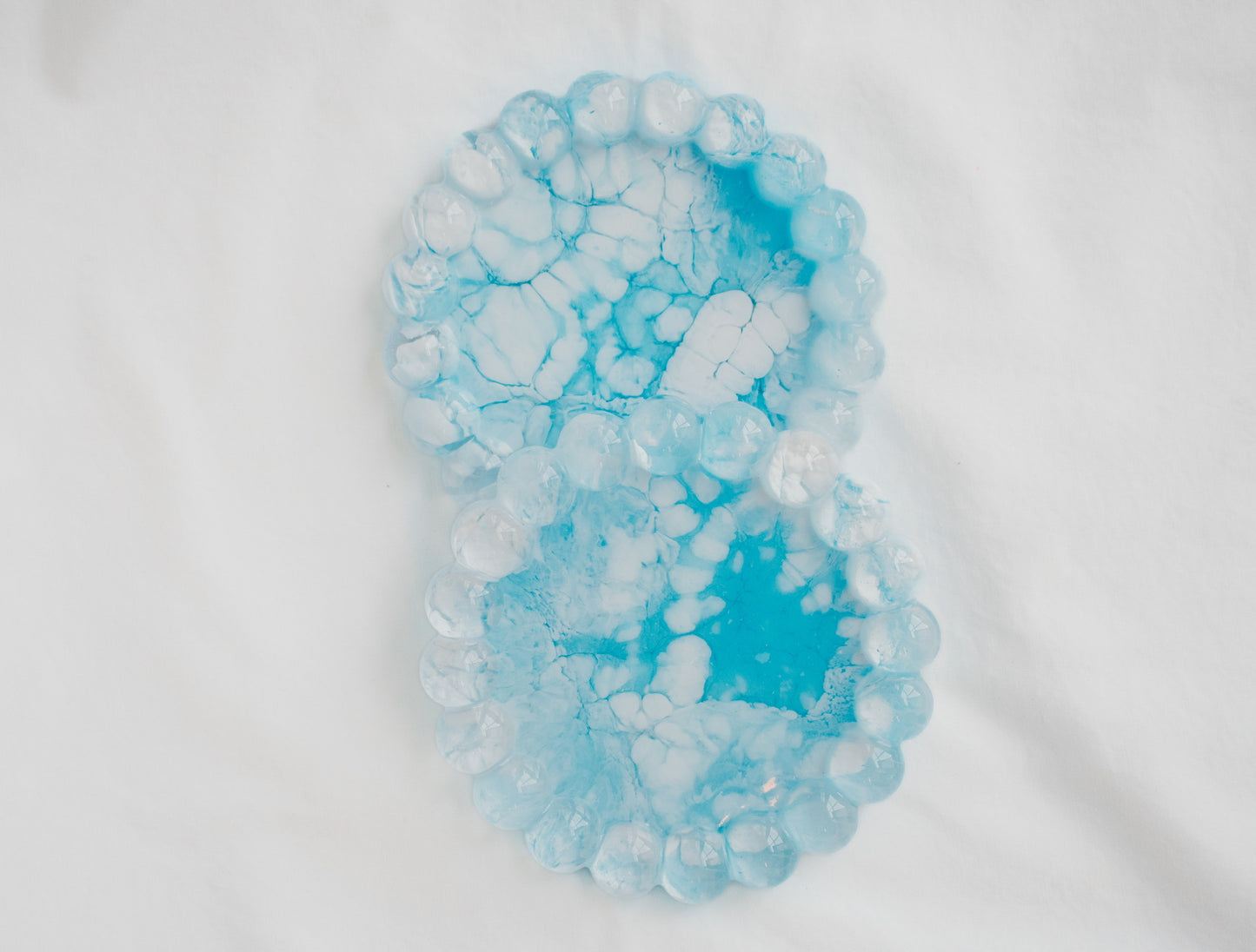 Mini Bubble Coasters- Blue marble