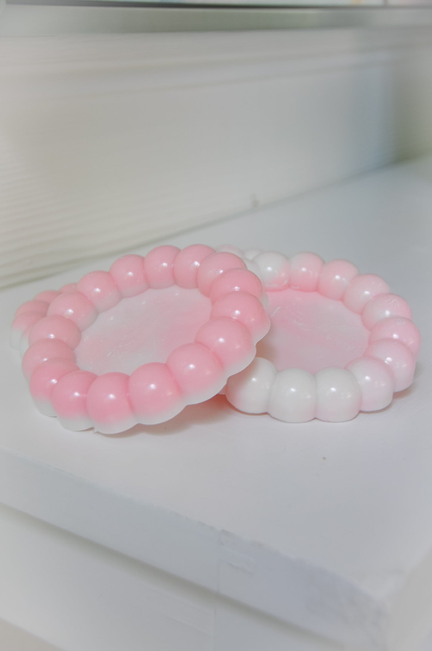 Bubble Coaster - Pink Marble