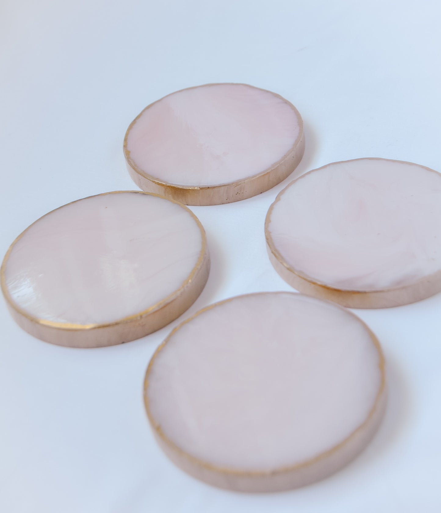 Round Coaster - Pink Marble