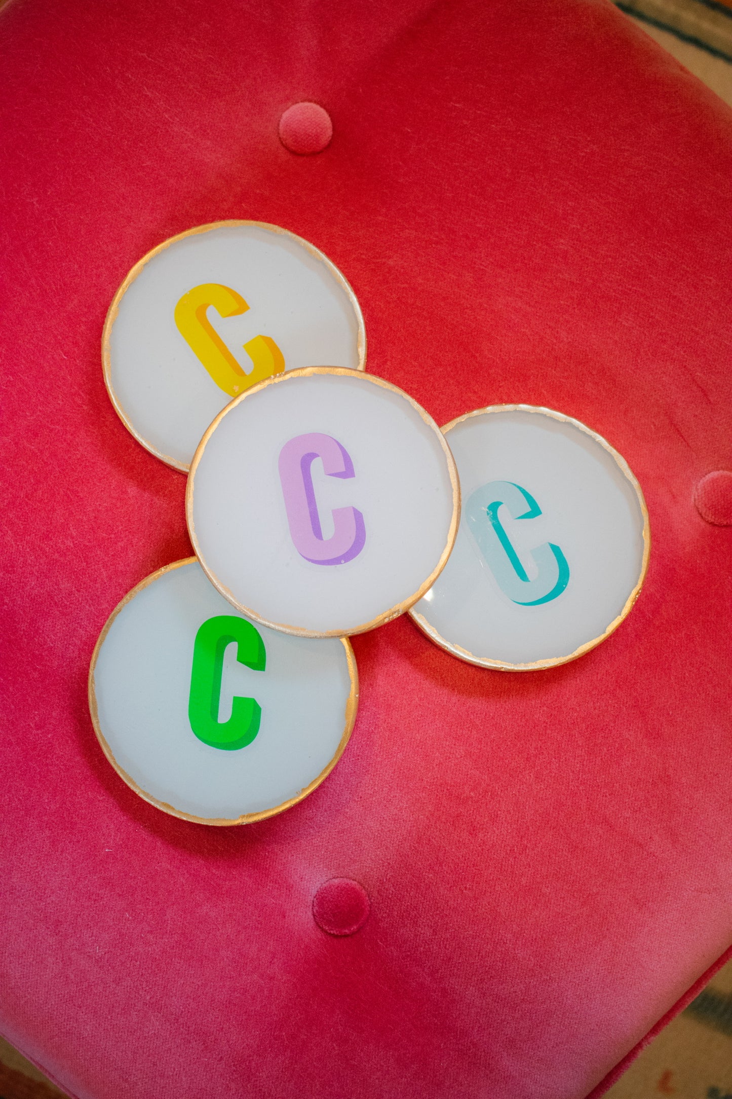 Monogram Coasters- C
