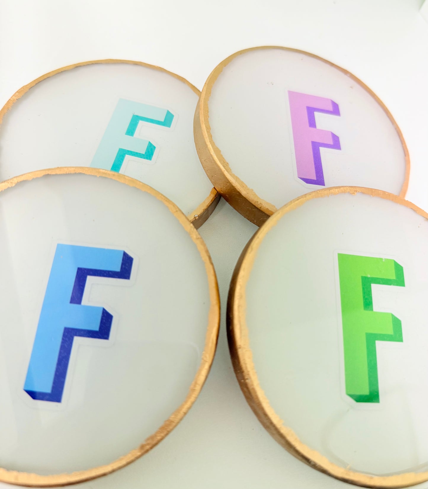 Monogram Coaster- F