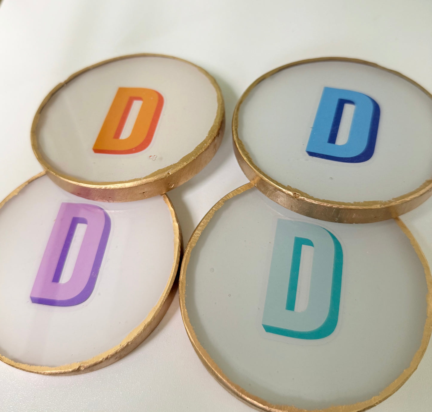Monogram Coaster- D