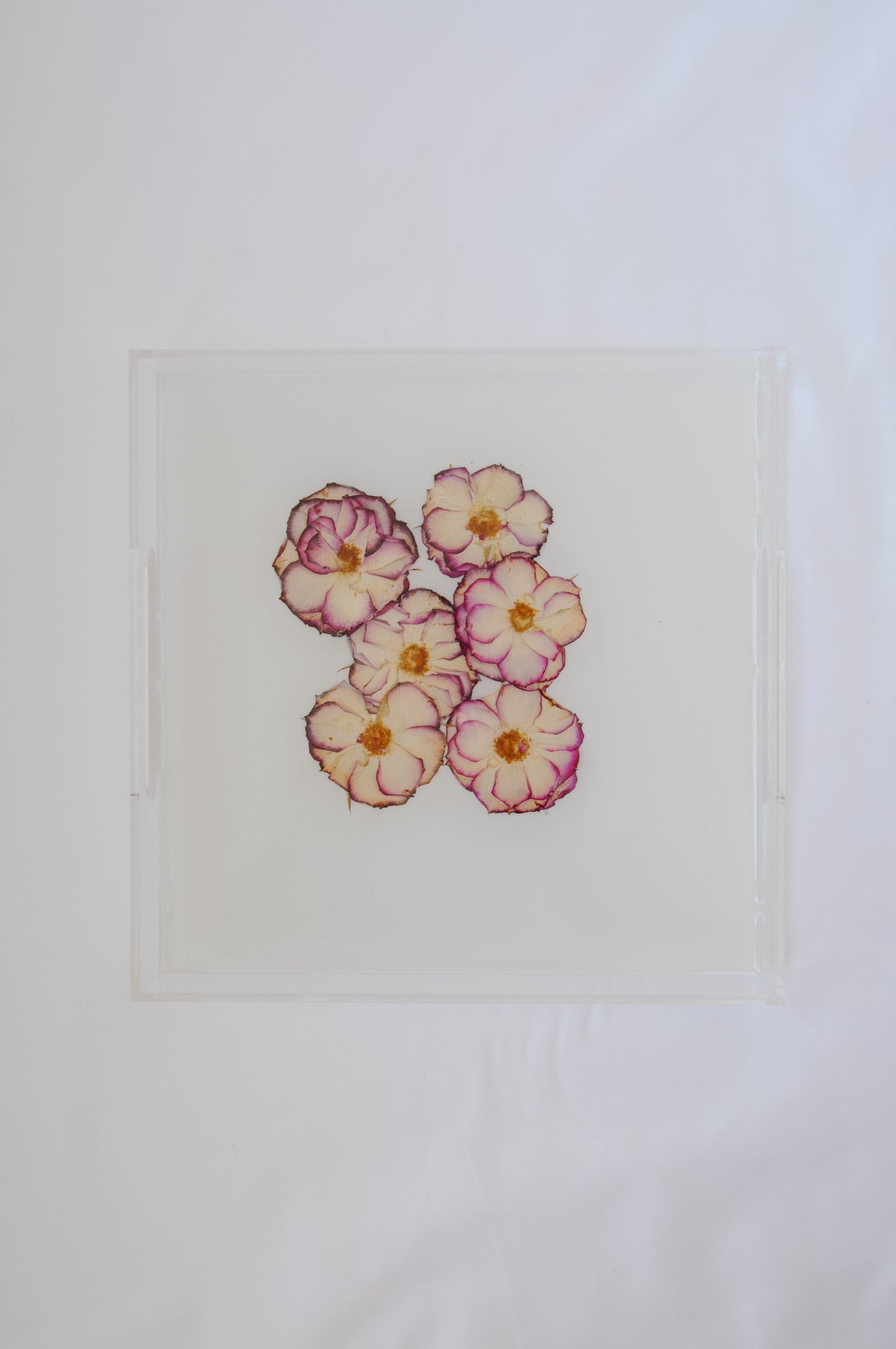 Acrylic Tray - Pressed Floral