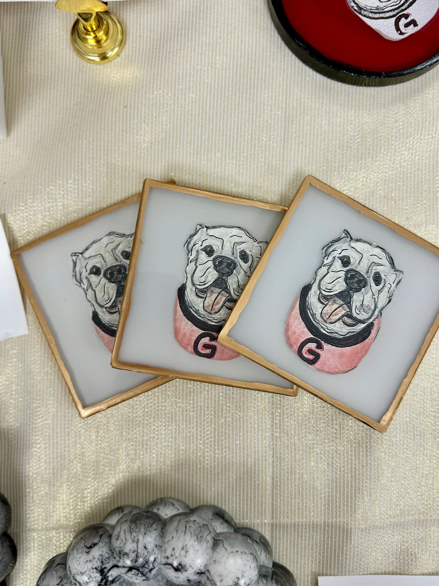 EWD x BMA Small Bulldog Coasters