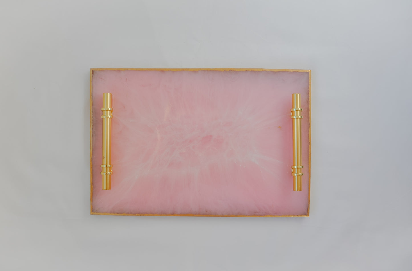 Resin Tray - Pink Marble